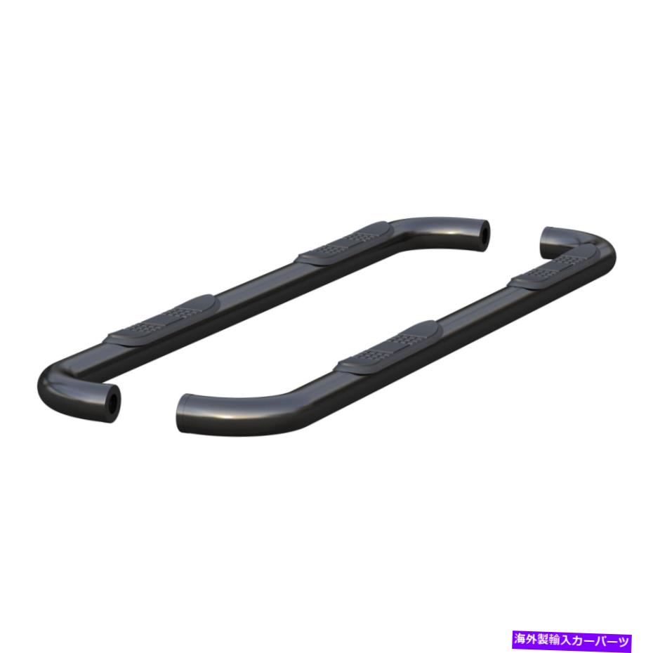 Nerf Bar 牡羊座3インチラウンドブラックナーフバーサイドステップパート205044 Aries 3in Round Black Nerf Bars Side Steps Part 205044【並行輸入品】