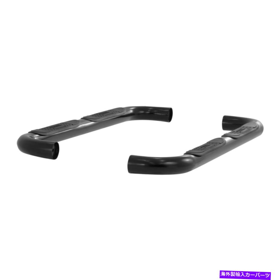 Nerf Bar 牡羊座3インチラウンドブラックナーフバーサイドステップパート203033 Aries 3in Round Black Nerf Bars Side Steps Part 203033【並行輸入品】