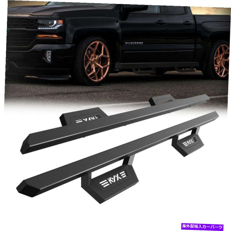 Nerf Bar 07-18のシボレーシルバラード1500/GMCシエラ1500拡張キャブサイドランニングボード For 07-18 Chevy Silverado 1500/GMC Sierra 1500 Extended Cab Side Running Boards【並行輸入品】