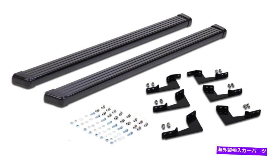 Nerf Bar フィット2005-2018トヨタタコマクルーキャブブラックランニングサイドステップボードネルフバー Fits 2005 - 2018 Toyota Tacoma Crew Cab Black Running Side Steps Board Nerf Bar【並行輸入品】