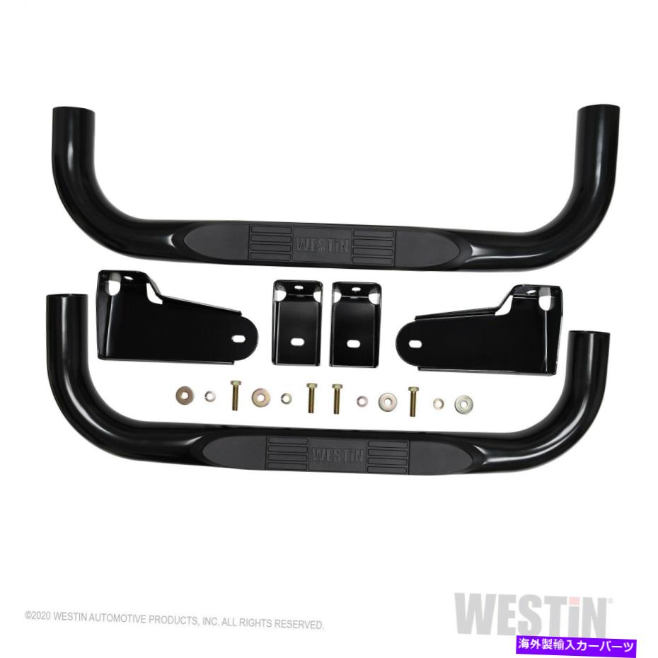 Nerf Bar ウェスティン23-4115 Eシリーズ3ラウンドナーフステップバーがシエラ1500シルバラード1500に適合する Westin 23-4115 E-Series 3 Round Nerf Step Bars Fits Sierra 1500 Silverado 1500【並行輸入品】