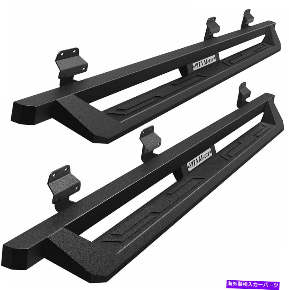 Nerf Bar 2019-2022 Dodge Ram 1500 Crew Cab Drop Side Step Nerf Bar Blkのランニングボード Running Boards for 2019-2022 Dodge Ram 1500 Crew Cab Drop Side Step Nerf Bar BLK【並行輸入品】