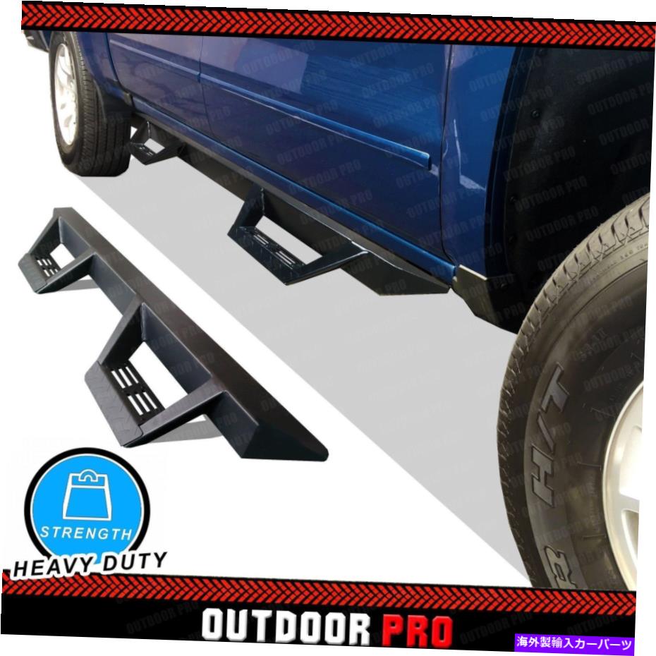 Nerf Bar 2019-2022フィットダッジRAM 1500クルーキャブトライアングランニングボードNERFバーステップ 2019-2022 Fit Dodge Ram 1500 Crew Cab Triangle Running Board Nerf Bars Steps【並行輸入品】