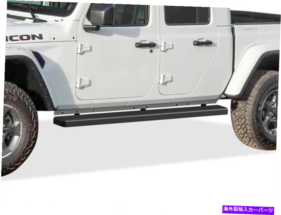 Nerf Bar iboardランニングボード6インチマットブラックフィット20-22ジープグラディエータークルーキャブ iBoard Running Boards 6 inches Matte Black Fit 20-22 Jeep Gladiator Crew Cab【並行輸入品】
