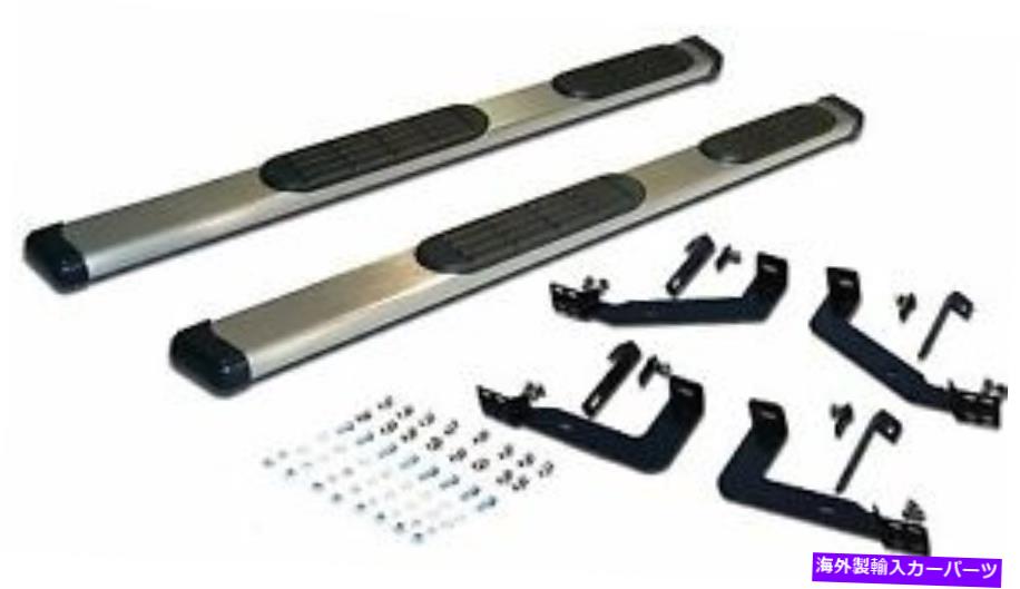 Nerf Bar フィット04-12シボレーコロラド拡張キャブランニングボードnerfバーアルミニウムパッド Fits 04-12 Chevy Colorado Extended Cab Running Boards Nerf Bars Aluminum Pads【並行輸入品】