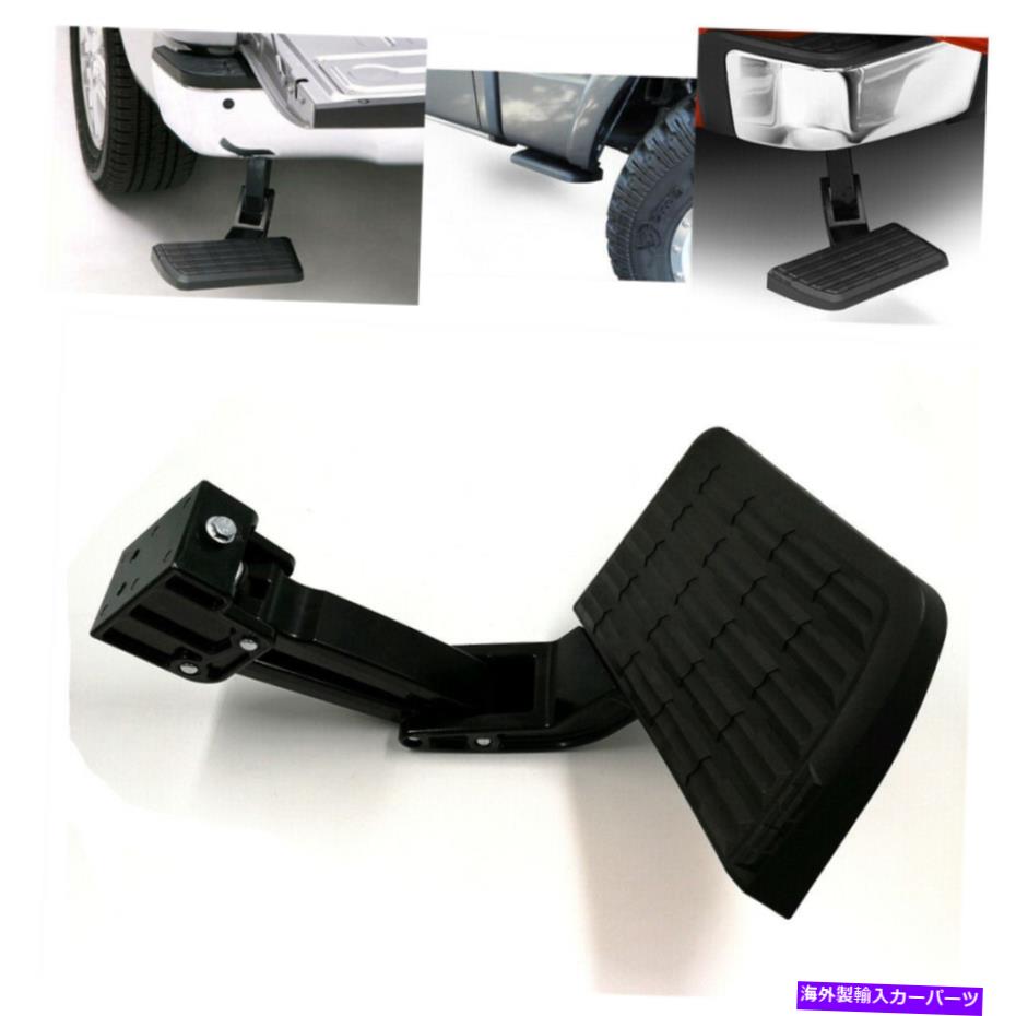 Nerf Bar 15-20フォードF150ベッドステップトラックベッドサイドステップ格納式ブラックアルミニウム新しい新しい For 15-20 Ford F150 BedStep Truck Bed Side Step Retractable Black Aluminum New【並行輸入品】