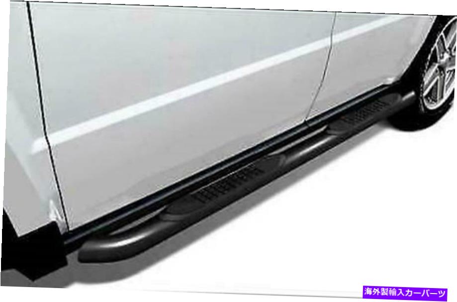 Nerf Bar ブラックホース3インサイドステップは14-21ジープチェロキーブラックランニングボード9JPCEA Black Horse 3in Side Steps Fits 14-21 Jeep Cherokee Black Running Boards 9JPCEA【並行輸入品】