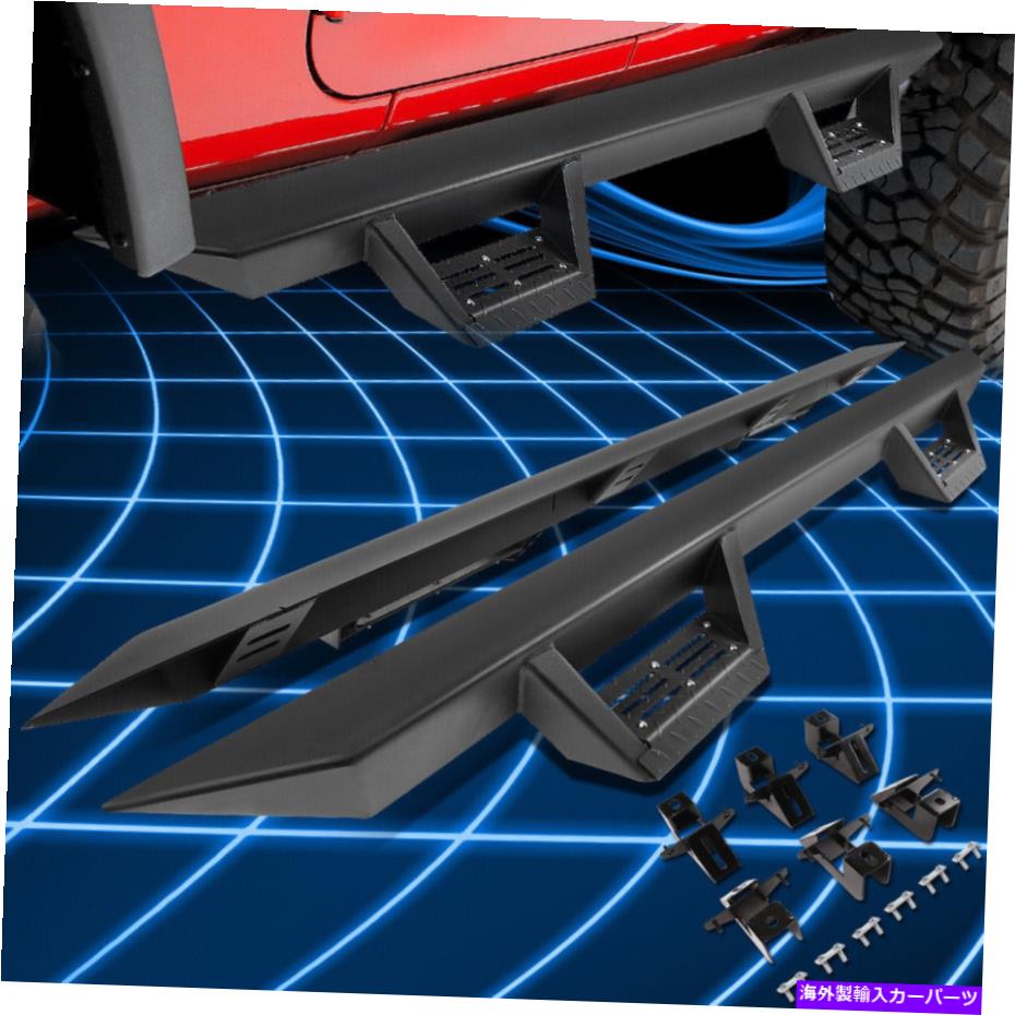 Nerf Bar 18-19のジープラングラーJL無制限のアルミニウムサイドドロップステップバーランニングボード For 18-19 Jeep Wrangler JL Unlimited Aluminum Side Drop Step Bar Running Boards【並行輸入品】｜Us Custom Parts Shop USDM