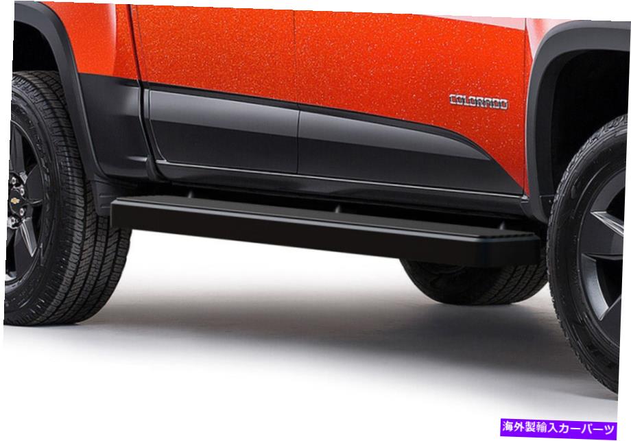 Nerf Bar iboardランニングボード6インチブラックフィット15-22シボレーコロラドGMCキャニオンクルーキャブ iBoard Running Boards 6-inch Black Fit 15-22 Chevy Colorado GMC Canyon Crew Cab【並行輸入品】