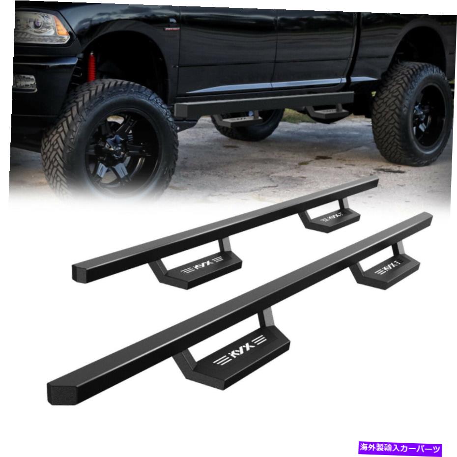 Nerf Bar 07-21トヨタツンドラクルーマックストライアングランニングボードサイドステップナーフバーQ235A For 07-21 Toyota Tundra Crew MAX Triangle Running Board Side Step Nerf Bar Q235A【並行輸入品】