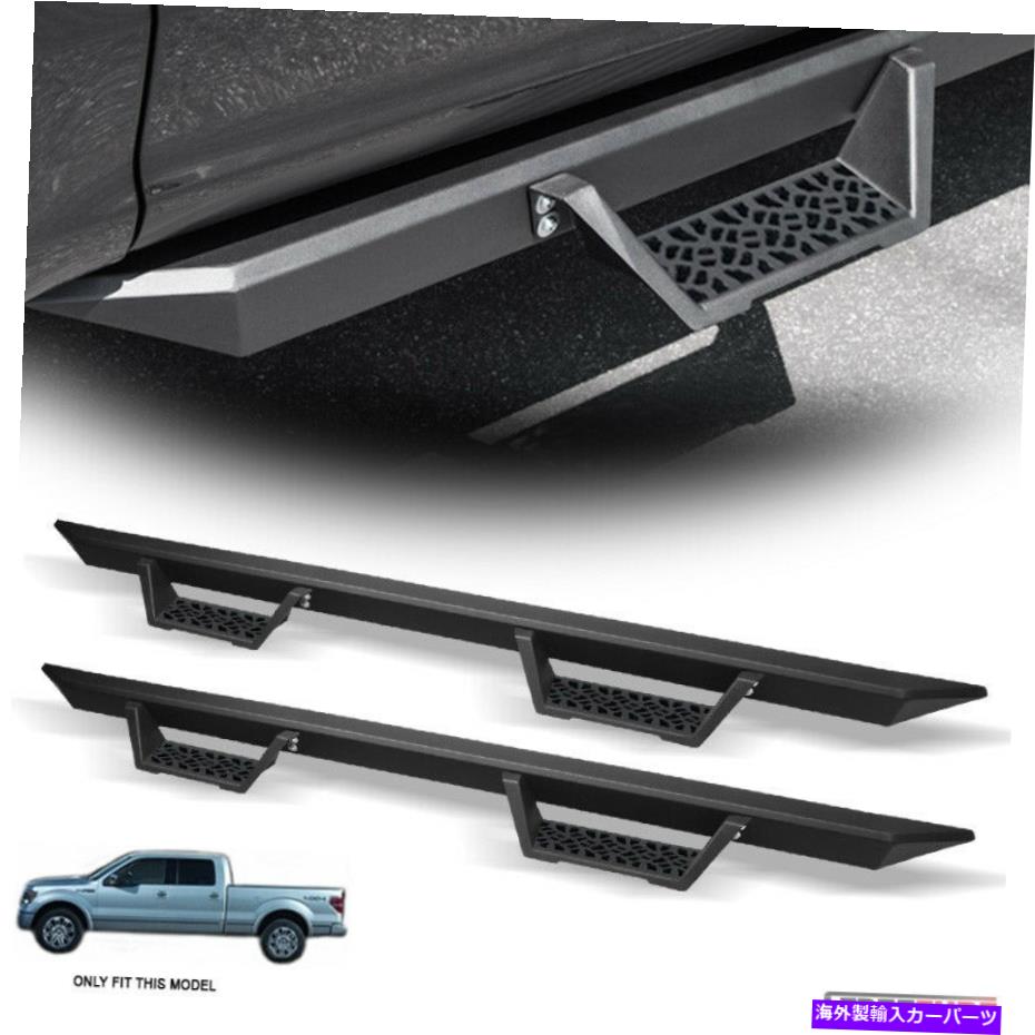 Nerf Bar 09-14フォードF150スーパークルーマットブラックモジュラードロップステップバーランニングボード For 09-14 Ford F150 Super Crew Matte Black Modular Drop Step Bars Running Boards【並行輸入品】｜Us Custom Parts Shop USDM 101,860円