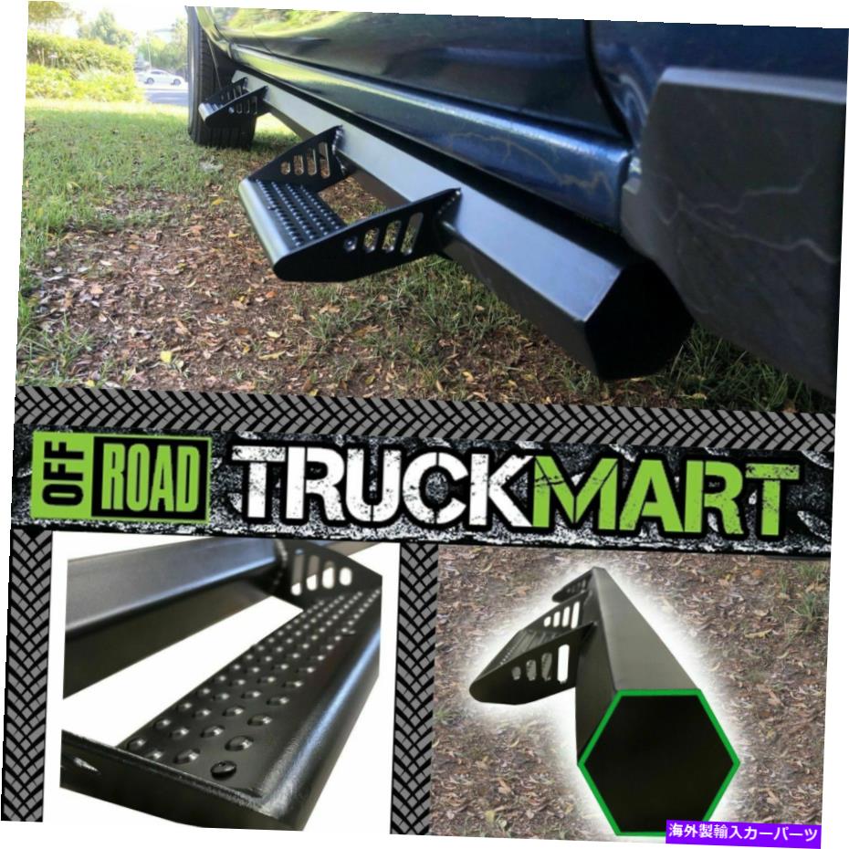 Nerf Bar 17-21フィットシボレーコロラドクルーキャブブルクフープステップヘックスナーフバーランニングボード 17-21 Fit Chevy Colorado Crew Cab Blk Hoop Step HEX Nerf Bar Running Boards【並行輸入品】