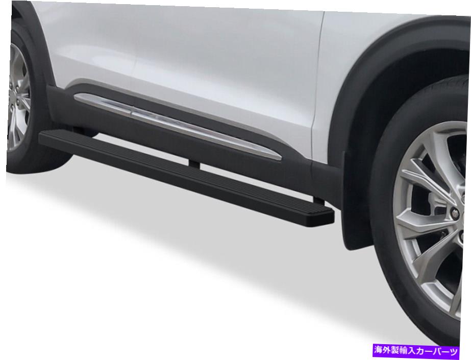 Nerf Bar iboardランニングボード4インチマットブラックフィット20-22フォードエクスプローラーSUV 4ドア iBoard Running Boards 4 inches Matte Black Fit 20-22 Ford Explorer SUV 4-Door【並行輸入品】