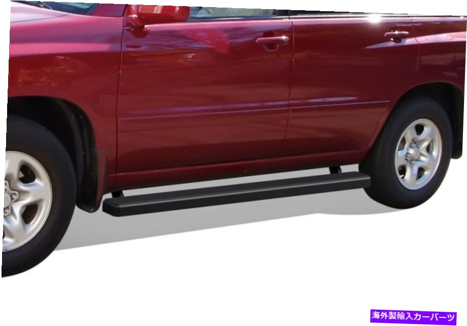Nerf Bar iboardランニングボード4インチマットブラックフィット01-07トヨタハイランダー（04-09 RX330） iBoard Running Boards 4in Matte Black Fit 01-07 Toyota Highlander (04-09 RX330)【並行輸入品】