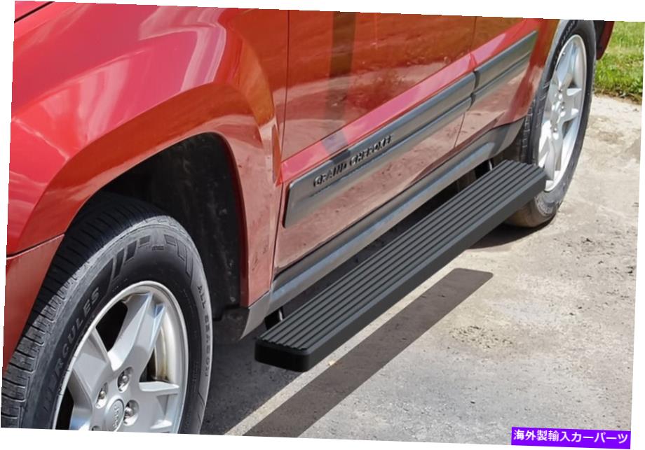 Nerf Bar iboardランニングボード4インチマットブラックフィット05-10ジープグランドチェロキー iBoard Running Boards 4 inches Matte Black Fit 05-10 Jeep Grand Cherokee【並行輸入品】