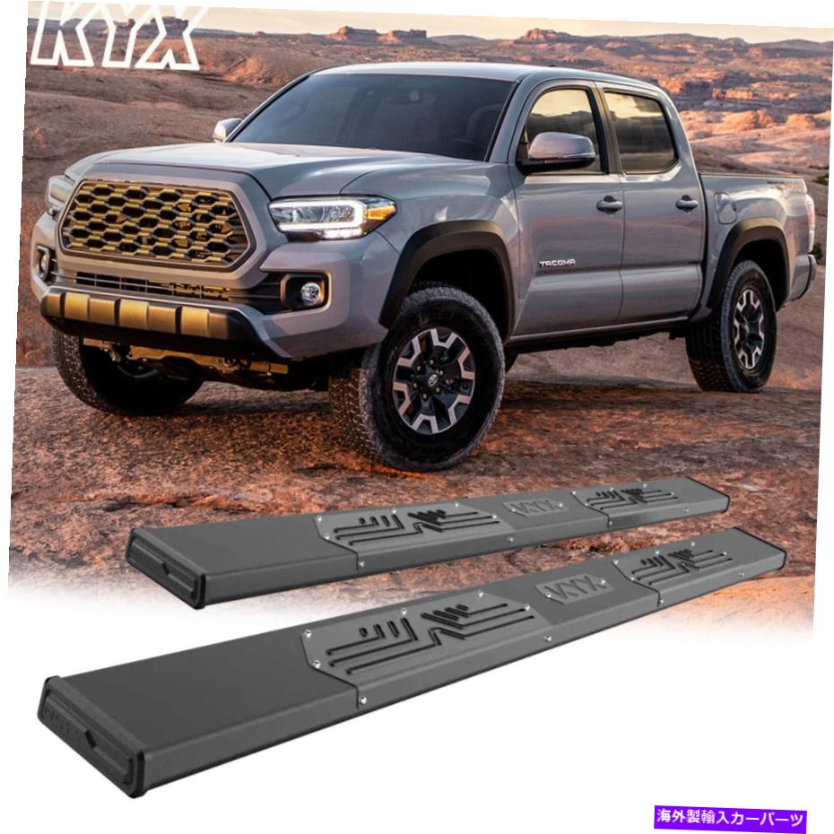 Nerf Bar 2005-2022トヨタタコマダブルキャブ6 ''サイドステップランニングボードnerfバー FOR 2005-2022 Toyota Tacoma Double Cab 6'' Side Step Running Boards Nerf Bar【並行輸入品】