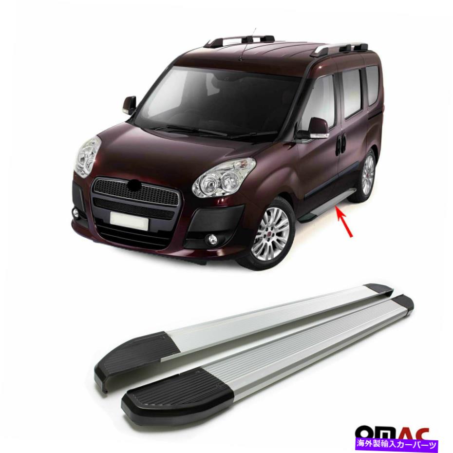 Nerf Bar ラムプロマスターシティ2015-2022用のボードを実行しているサイドステップnerf barsアルミニウム Side Steps Running Boards Nerf Bars Aluminum For Ram Promaster City 2015-2022【並行輸入品】