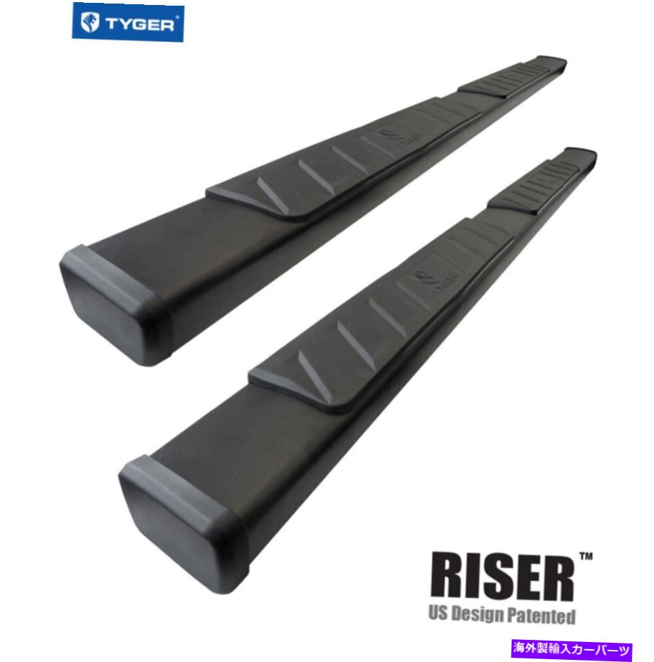Nerf Bar 09-18のタイガーライザーダッジラム1500クアッドキャブ4インチブラックサイドステップナーフバー TYGER RISER For 09-18 Dodge Ram 1500 Quad Cab 4inch Black Side Step Nerf Bars【並行輸入品】