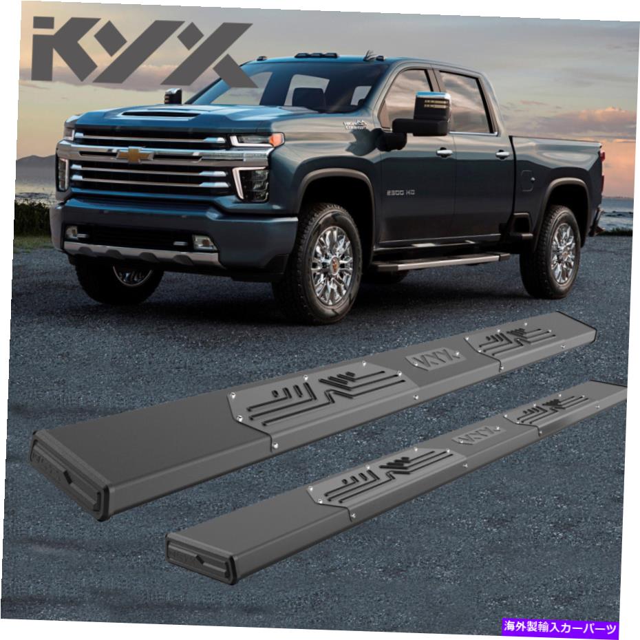 Nerf Bar 2019-2022シボレーシルバラード/GMCシエラクルーキャブランニングボードNERFバーペア For 2019-2022 Chevy Silverado/GMC Sierra Crew Cab Running Boards Nerf Bars Pair【並行輸入品】｜Us Custom Parts Shop USDM
