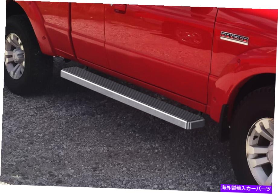 Nerf Bar iboard洗練されたステンレス鋼のnerfバーフィット99-11フォードレンジャースーパーキャブ4ドア iBoard Polished Stainless Steel Nerf Bars Fit 99-11 Ford Ranger Super Cab 4-Door【並行輸入品】｜詳細画像