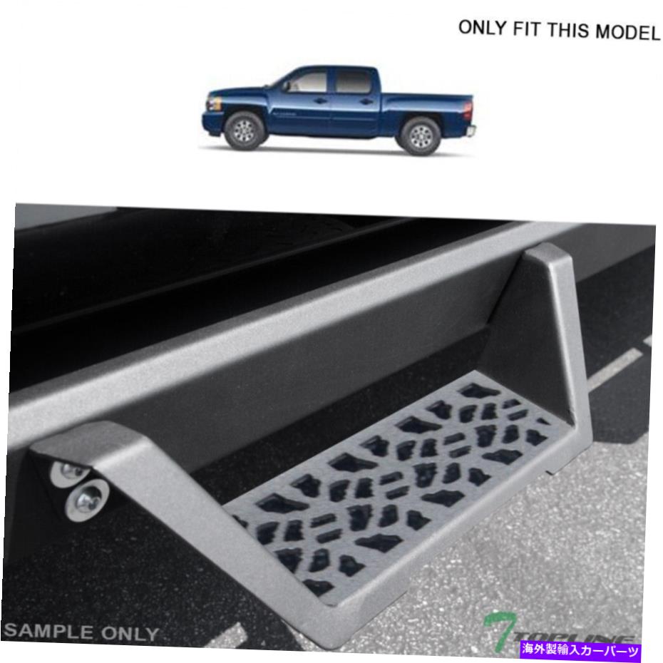 Nerf Bar 07-18シルバラード/シエラクルーモジュラードロップステップナーフバーのトップライン-MatteBlk Topline For 07-18 Silverado/Sierra Crew Modular Drop Step Nerf Bars - Matte Blk【並行輸入品】