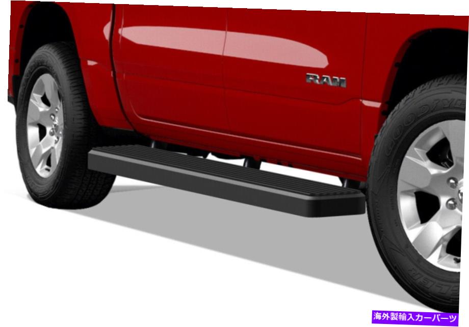 Nerf Bar iboardランニングボード6インチマットブラックフィット19-22ダッジラム1500クルーキャブ iBoard Running Boards 6 inches Matte Black Fit 19-22 Dodge Ram 1500 Crew Cab【並行輸入品】