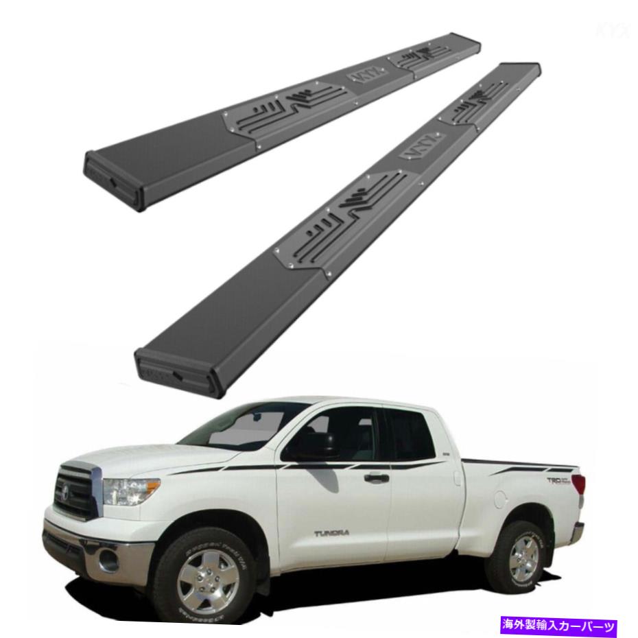 Nerf Bar Kyx nerf bars 2007-2021トヨタツンドラクルーマックスキャブのランニングボード KYX Nerf Bars Side Step Running Boards For 2007-2021 Toyota Tundra Crewmax Cab【並行輸入品】