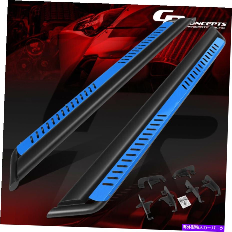 Nerf Bar ペアチューブナーフバーブルードロップステップ2018-2022ジープラングラーJLのランニングボード PAIR TUBING NERF BAR BLUE DROP STEP RUNNING BOARD FOR 2018-2022 JEEP WRANGLER JL画像