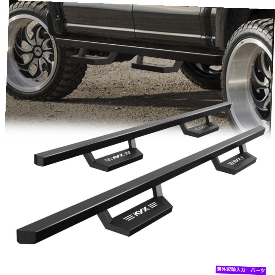 Nerf Bar 07-18 GMC SIERRA 1500 2500HD 3500HD拡張タクシー用のボードサイドステップバーのランニングボードサイドステップバー Running Board Side Step Bar For 07-18 GMC Sierra 1500 2500HD 3500HD Extended Cab【並行輸入品】