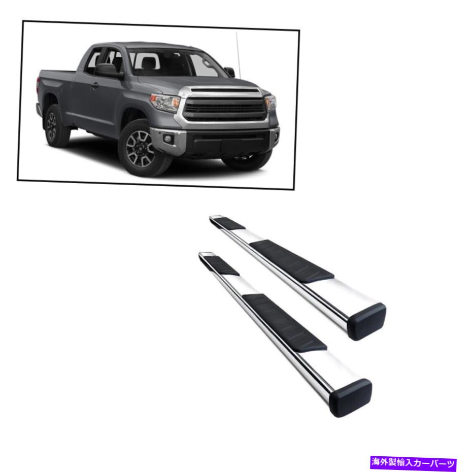 Nerf Bar Kaseiランニングボードダブルキャブステンレススチールフィット2007-2021トヨタツンドラ Kasei Running Boards Double cab Stainless Steel fit 2007-2021 Toyota Tundra【並行輸入品】