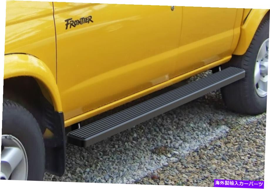 Nerf Bar iboardランニングボード4インチマットブラックフィット99-04日産フロンティアクルーキャブ iBoard Running Boards 4 inches Matte Black Fit 99-04 Nissan Frontier Crew Cab【並行輸入品】