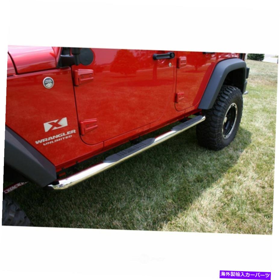 Nerf Bar ステップナーフバー - 不明瞭なスポーツ頑丈なリッジ11593.06 Step Nerf Bar-Unlimited Sport Rugged Ridge 11593.06【並行輸入品】