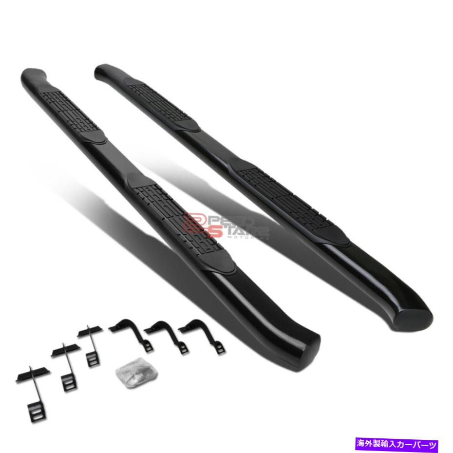 Nerf Bar 2PCSブラック4 "15-22フォードF150/スーパーデューティクルー用の湾曲した楕円形のサイドステップナーフバー 2PCS BLACK 4"CURVED OVAL SIDE STEP NERF BAR FOR 15-22 FORD F150/SUPER DUTY CREW【並行輸入品】｜Us Custom Parts Shop USDM