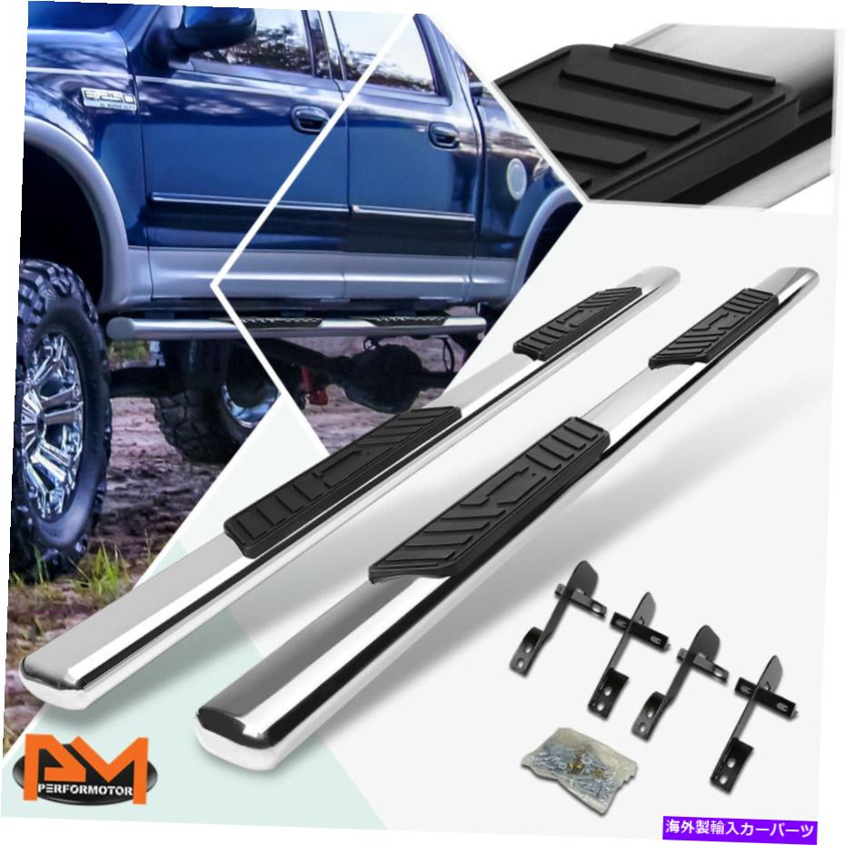 Nerf Bar 01-03フォードF150スーパークルーキャブオーバル5 "サイドステップナーフバーランニングボードクローム For 01-03 Ford F150 SuperCrew Cab Oval 5"Side Step Nerf Bar Running Board Chrome【並行輸入品】｜Us Custom Parts Shop USDM