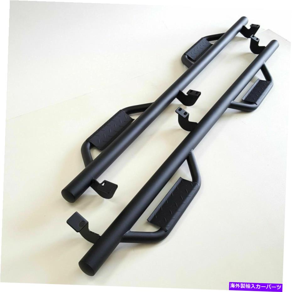 Nerf Bar フィット05-20トヨタタコマクルーキャブドロップステップフープチューブテクスチャサイドステップネルフバー Fit 05-20 Toyota Tacoma Crew Cab Drop Step Hoop Tube Texture Side Step Nerf Bar【並行輸入品】