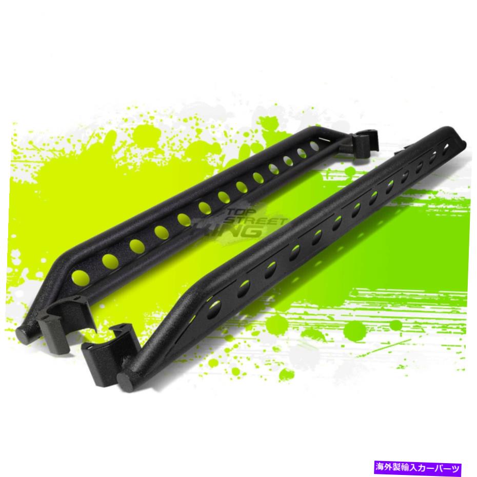 Nerf Bar テクスチャサイドロッカーガードロックスライダーステップnerf bar for Jeep Wrangler 4dr 07-18 Texture Side Rocker Guard Rock Sliders Step Nerf Bar for Jeep Wrangler 4DR 07-18【並行輸入品】