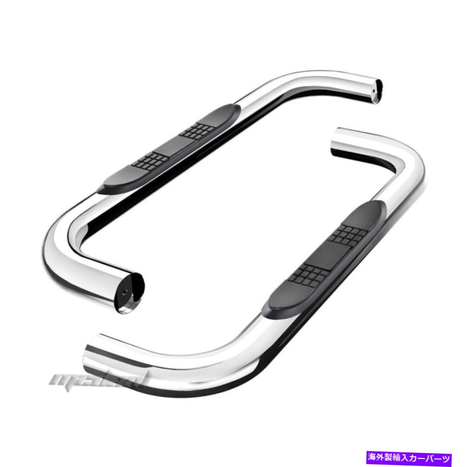 Nerf Bar 3 '' 1999-2017のステンレス鋼のサイドステップバーSilverado/Sierra Reg Cab Ld/HD 3'' Stainless Steel Side Step Bars For 1999-2017 Silverado/Sierra Reg Cab LD/HD【並行輸入品】