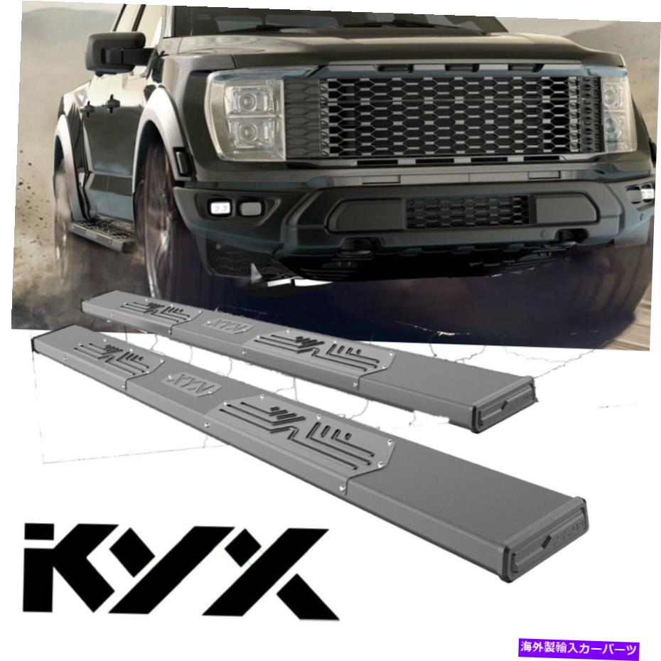 Nerf Bar 2019-2022のサイドステップレールシボレーシルバラード/GMCシエラ1500クルーキャブテクスチャ Side Step Rails For 2019-2022 Chevy Silverado/GMC Sierra 1500 Crew Cab Texture【並行輸入品】｜Us Custom Parts Shop USDM
