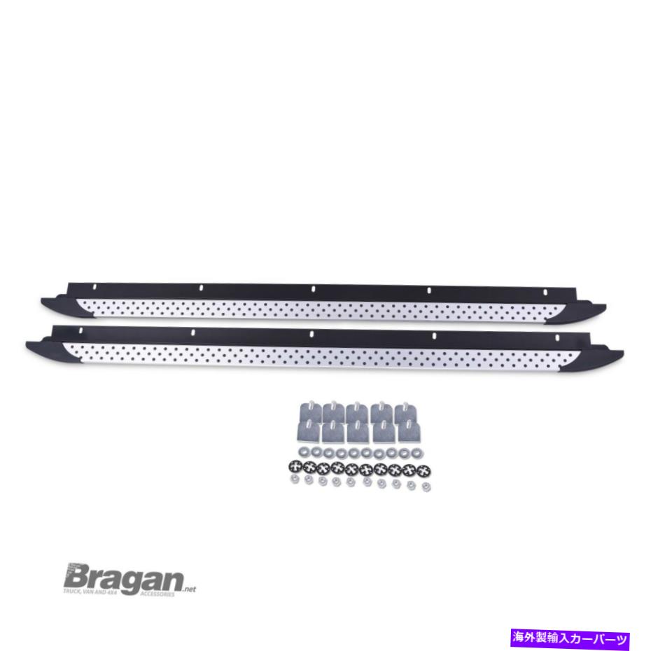 Nerf Bar フォルクスワーゲンキャディ2004-2010ブラックドットアクセサリーに合うサイドランニングボード Side Running Boards To Fit Volkswagen Caddy 2004 - 2010 Black Dots Accessories【並行輸入品】