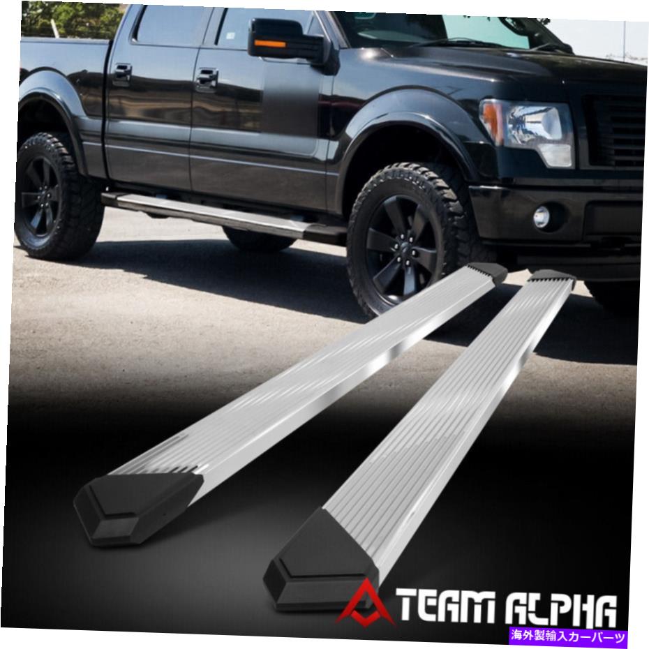 Nerf Bar 2004-2014 Ford F150 [Crew Cab] Pleated SS 6.25 "ランニングボードサイドステップバー Fits 2004-2014 Ford F150 [CREW CAB] Pleated SS 6.25" Running Board Side Step Bar【並行輸入品】｜Us Custom Parts Shop USDM