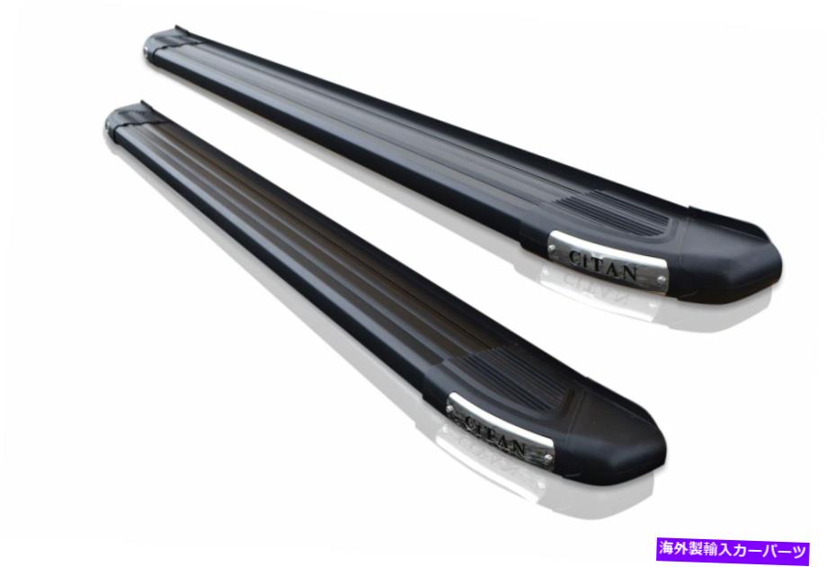 Nerf Bar ランニングボード-MERCEDES CITAN TRAVELINER2012+ MWB LWB BLACKに合うタイプB Running Boards - Type B To Fit Mercedes Citan Traveliner 2012+ MWB LWB BLACK【並行輸入品】