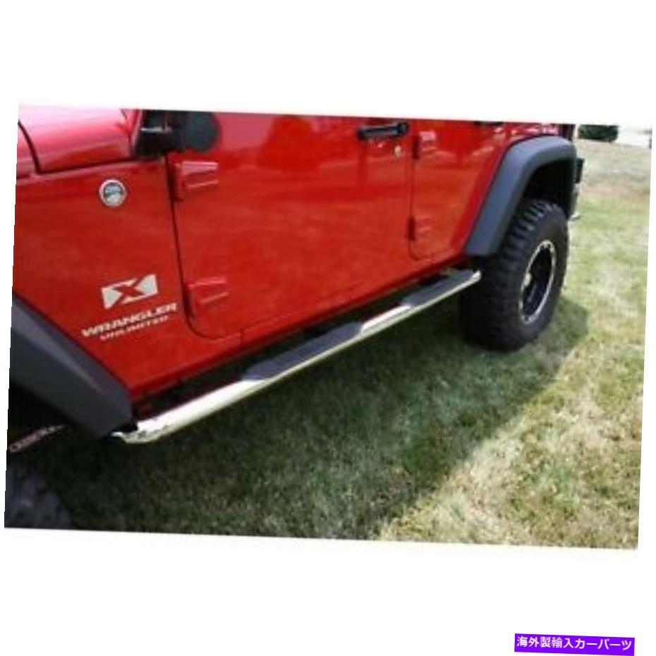 Nerf Bar 頑丈なリッジ11593.06サイドチューブステップフィット07-18ラングラー（JK） Rugged Ridge 11593.06 Side Tube Step Fits 07-18 Wrangler (JK)【並行輸入品】
