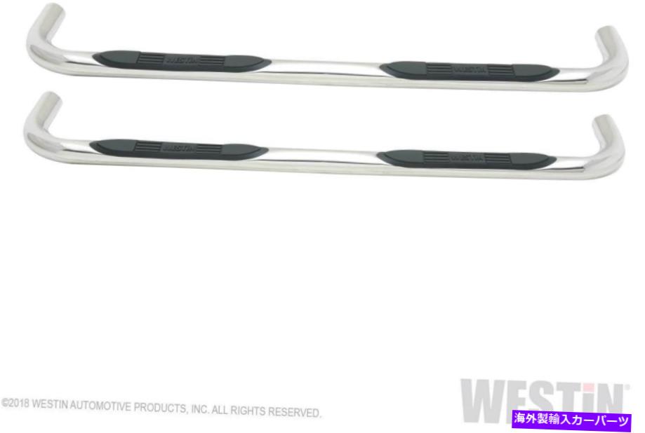 Nerf Bar WES23-1110 Westin 23-1110 Eシリーズ3ラウンドナーフステップバー - 磨かれたステンレス WES23-1110 Westin 23-1110 E-Series 3 Round Nerf Step Bars - Polished Stainless【並行輸入品】