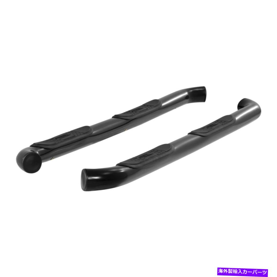 Nerf Bar 牡羊座3インチラウンドブラックナーフバー2007-2018ラングラーJK 4ドアのサイドステップ Aries 3in Round Black Nerf Bars Side Steps for 2007-2018 Wrangler JK 4-Door【並行輸入品】