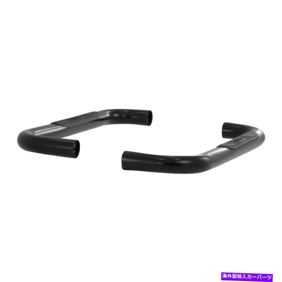 Nerf Bar 牡羊座3インチラウンドブラックナーフバーのサイドステップ87-95ラングラー| 1997-2006ラングラー Aries 3in Round Black Nerf Bars Side Steps for 87-95 Wrangler|1997-2006 Wrangler【並行輸入品】
