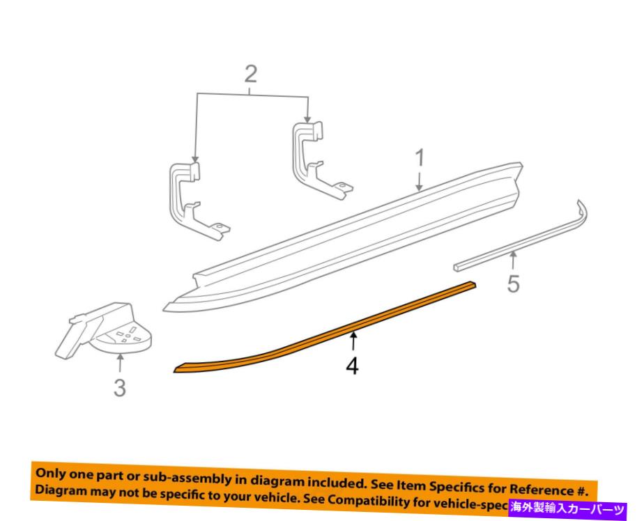 Nerf Bar GM OEM Running Board Step-Insert Strip左15914682 GM OEM Running Board Step-Insert Strip Left 15914682【並行輸入品】
