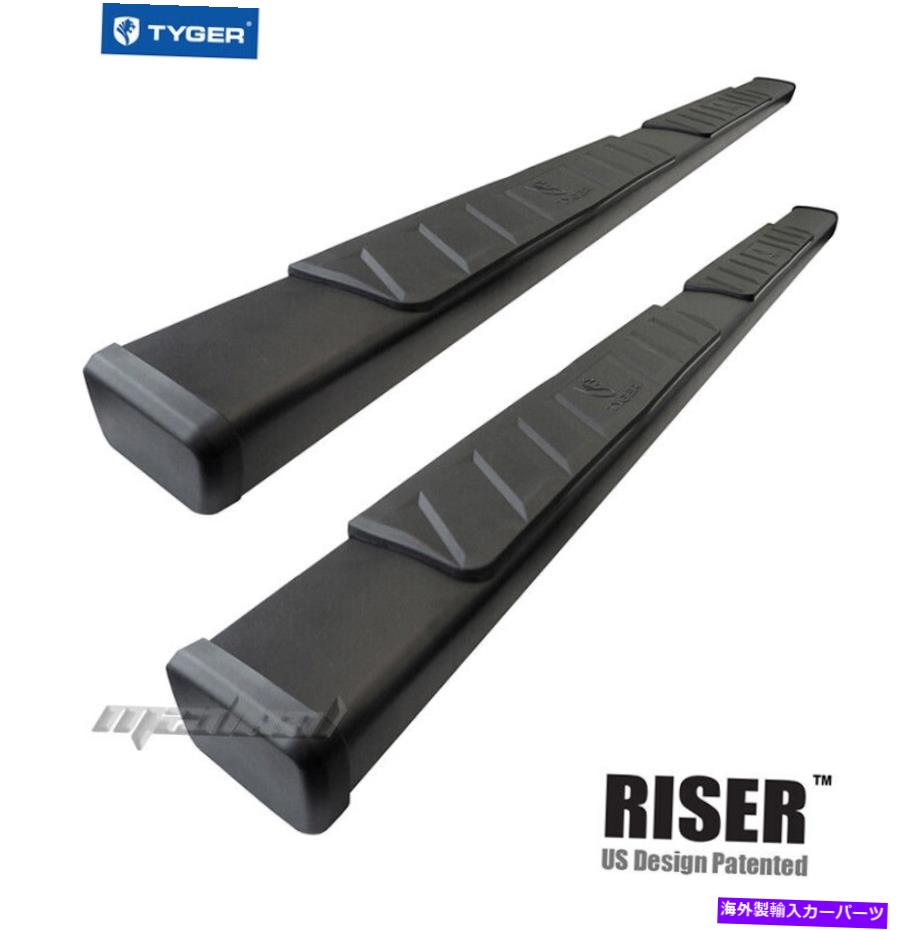 Nerf Bar タイガーライザー4インチブラックサイドステップナーフバーフィット05-22トヨタタコマダブルキャブ TYGER RISER 4inch Black Side Step Nerf Bars Fit 05-22 Toyota Tacoma Double Cab【並行輸入品】