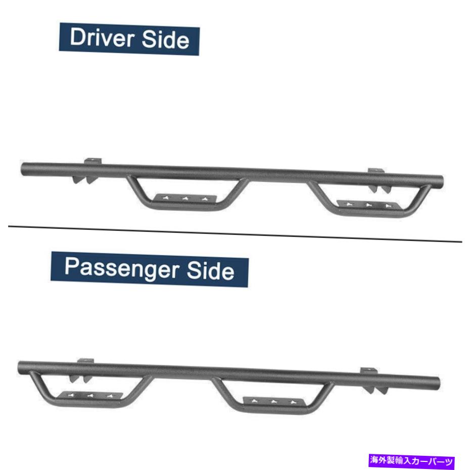 Nerf Bar ペアスチールサイドステップジープラングラーJL 2018-2022 4DOOR用のボードNERFバーを実行してください Pair Steel Side Step Running Board Nerf Bar for Jeep Wrangler JL 2018-2022 4Door【並行輸入品】|Us Custom Parts Shop USDM