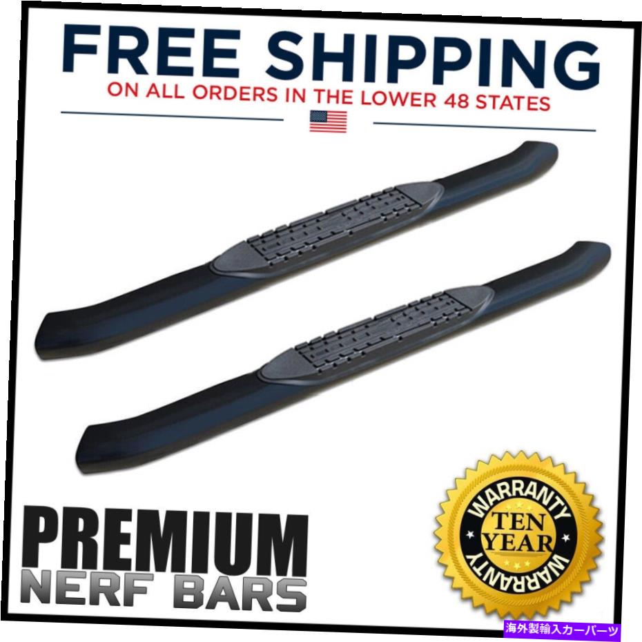 Nerf Bar 4in OEサイドステップ2007-2021 Tundra Standard Cab 2 DOORのための黒いバーブラック 4in OE Side Steps Nerf Bars Black for 2007-2021 Tundra Standard Cab 2 Door【並行輸入品】