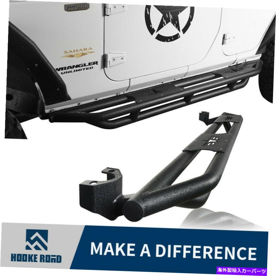 Nerf Bar 2007-2018のテクスチャブラックスチールサイドステップナーフバージープラングラーJK 4ドア Textured Black Steel Side Step Nerf Bars for 2007-2018 Jeep Wrangler JK 4 Door【並行輸入品】｜Us Custom Parts Shop USDM
